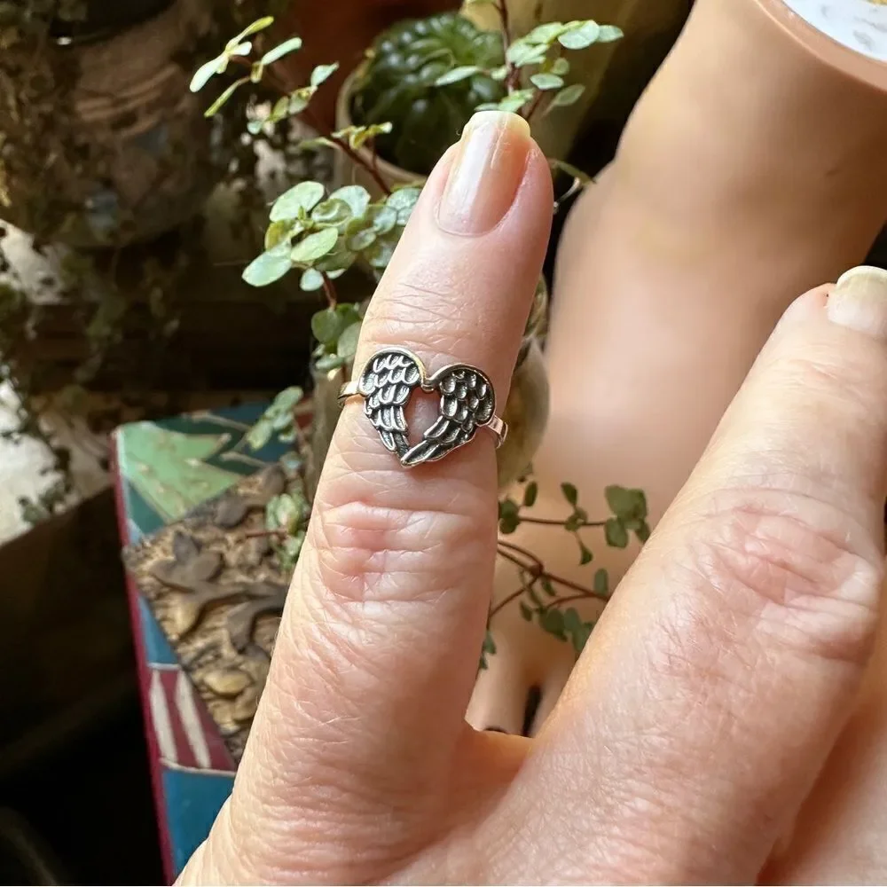 Angel Wings Sterling Silver Toe Ring